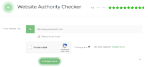 צילום מסך של website-authority-checker