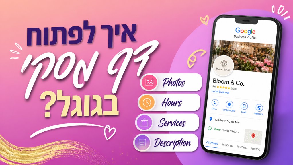 כיצד לפתוח דף עסקי בגוגל? 3 שפר את פרופיל העסק בגוגל
